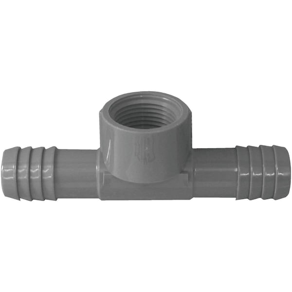 Boshart 1/2 In. x 1/2 In. x 1/2 In. FIP Combination Polypropylene Insert Tee UPVCFT-05 - main